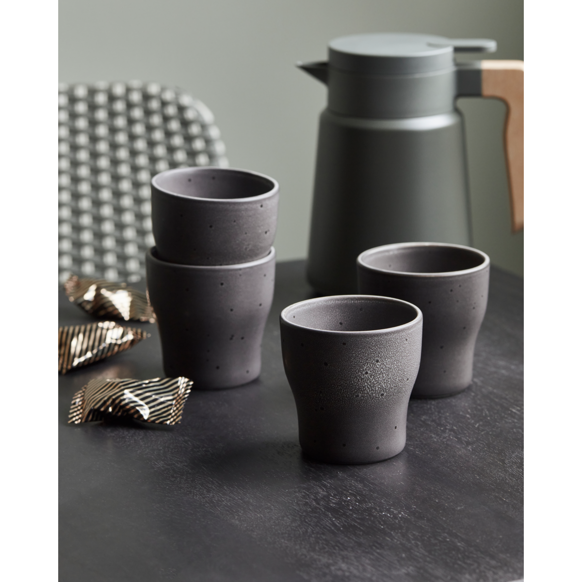 Thermo mugs, Liss, dark gray