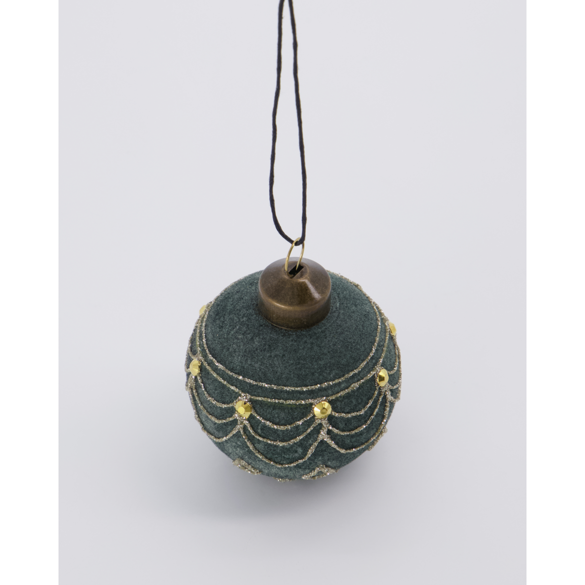 Christmas decorations, HD velor, dusty green