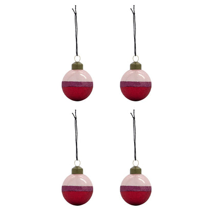 Christmas decorations, hdstripe, pink/red