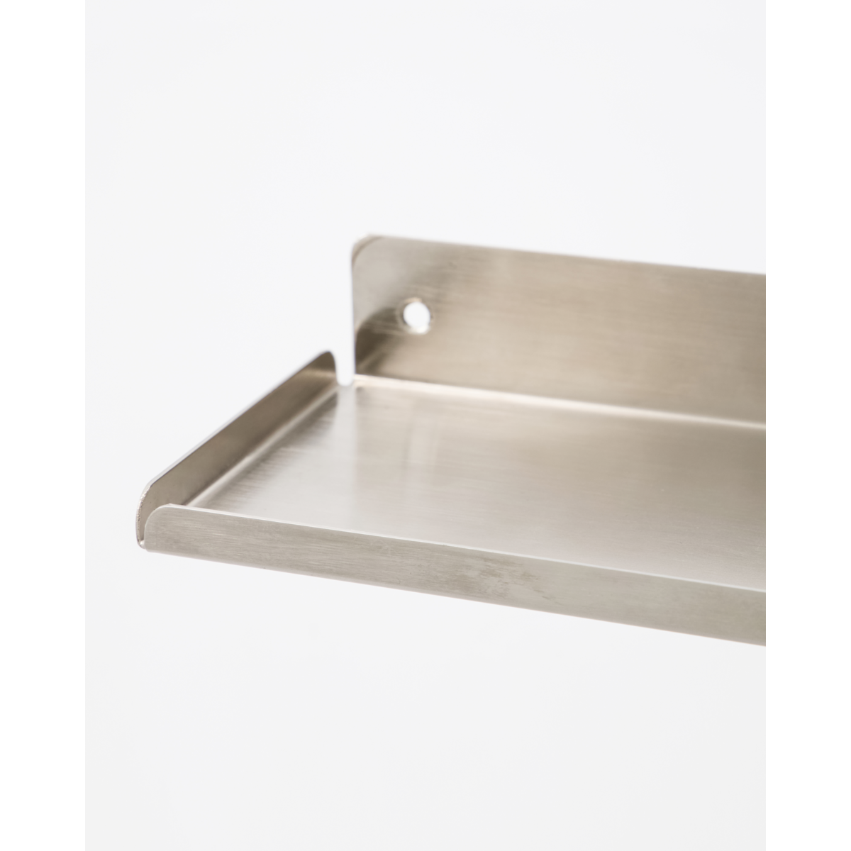 Shelf, hdledge, brushed silver