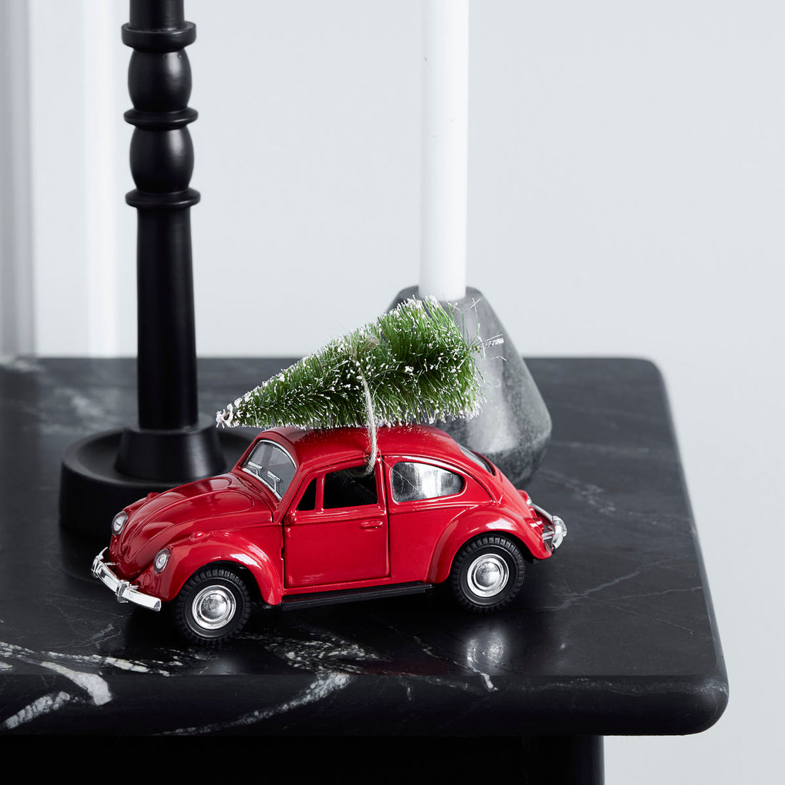 Decoration, xmas car, red