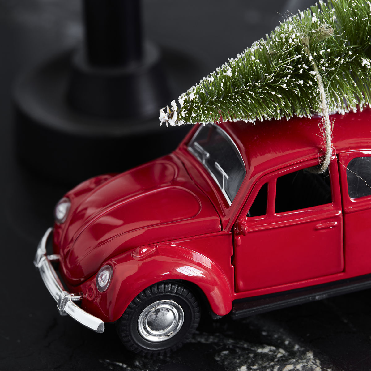 Decoration, xmas car, red