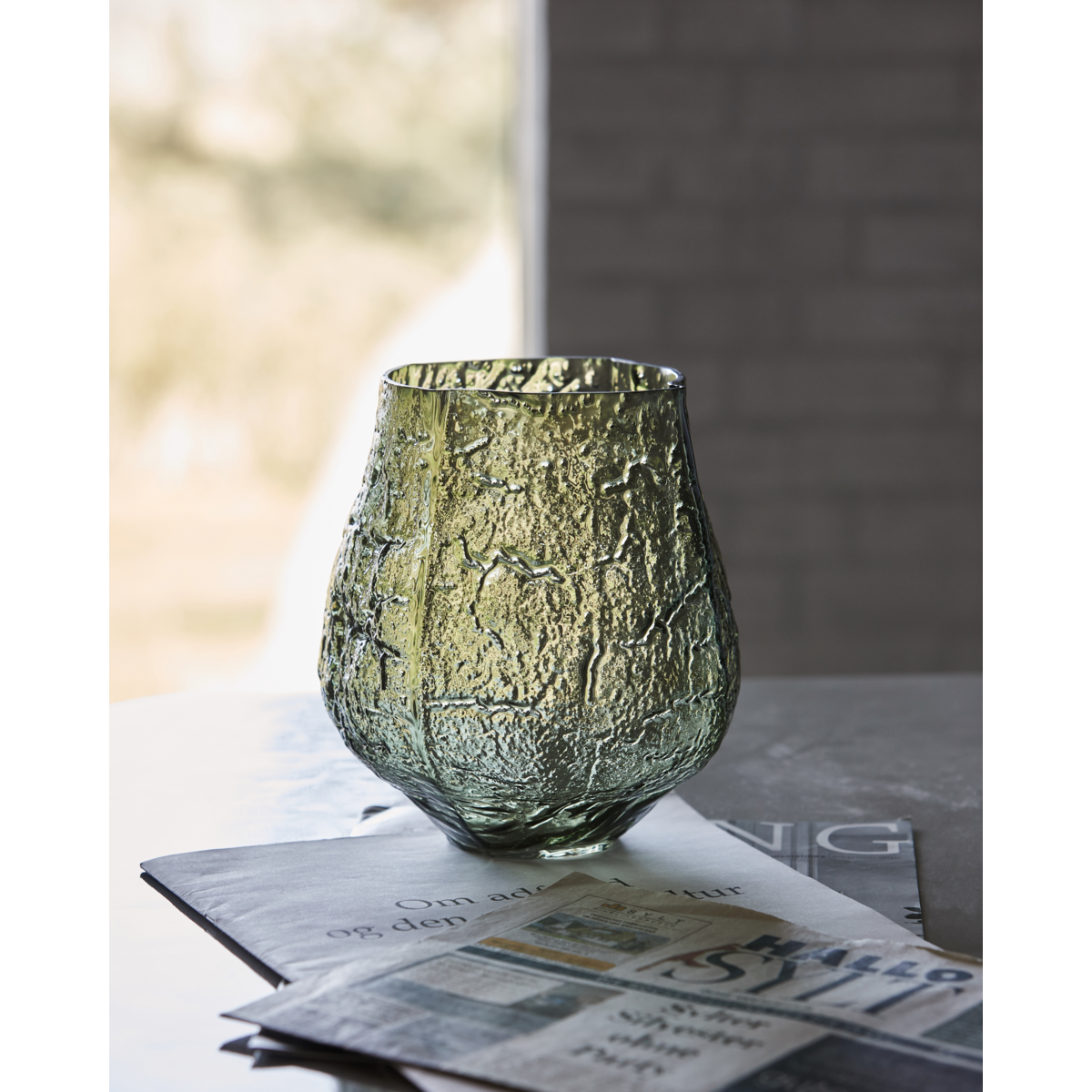 Vase, hdmoun, dark green