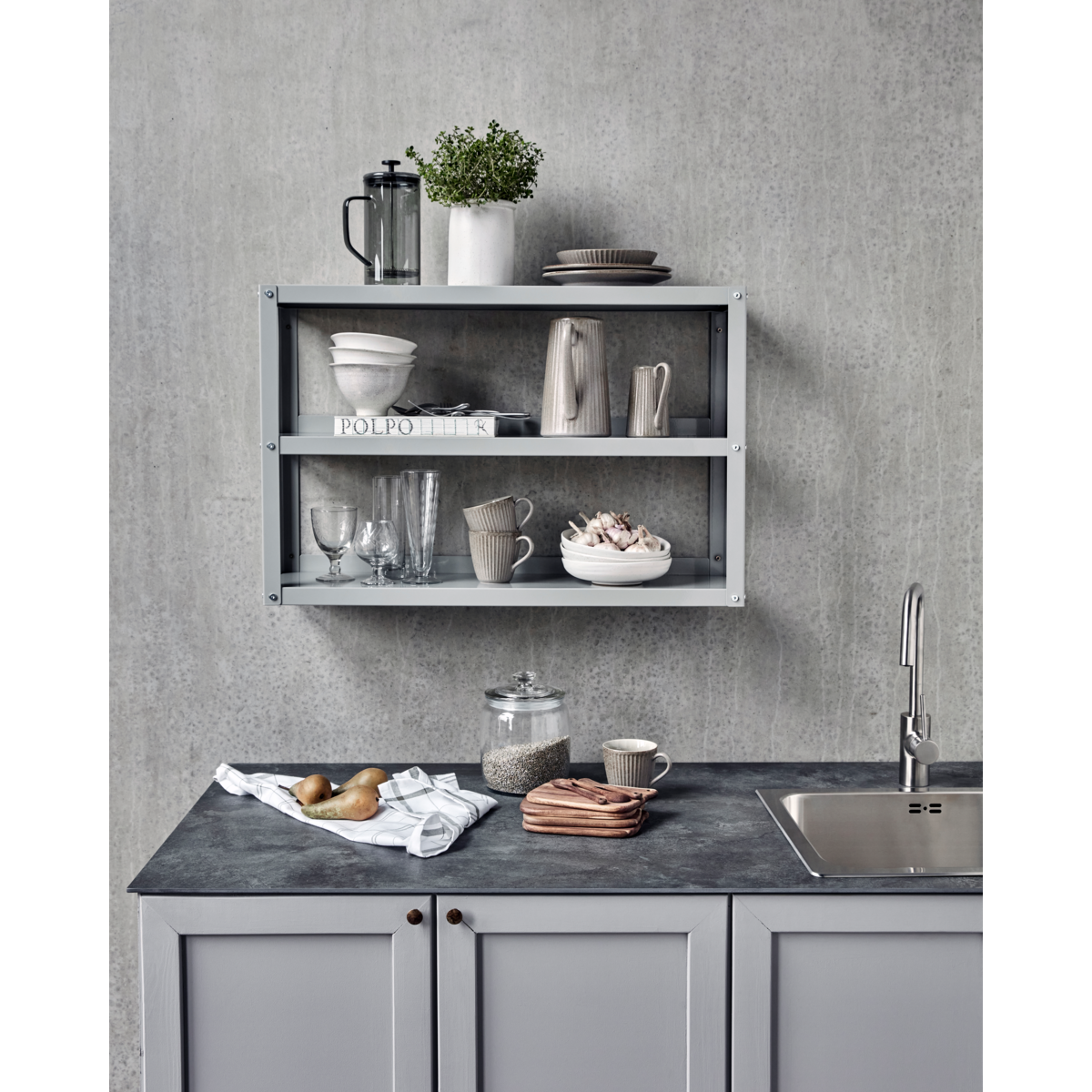 Shelf, Hduse, Light Gray