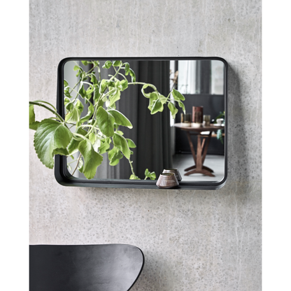 Mirror with frame, hdpejo, black antique