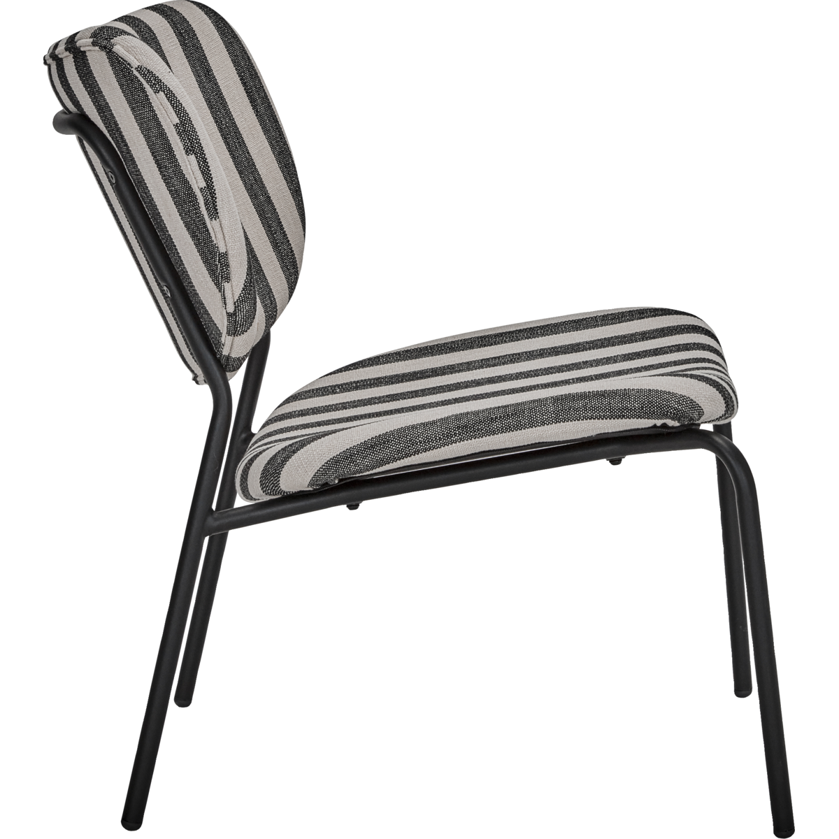 Lounge chair, hdlonga, black; white