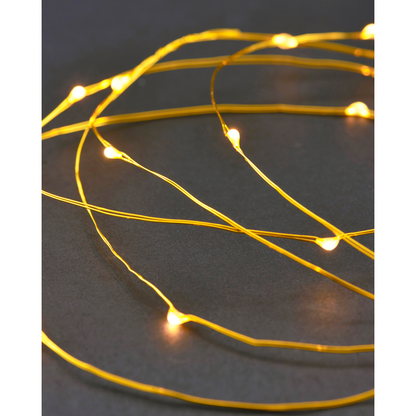 House Doctor - light chain, 10 m, brass - l: 1000 cm