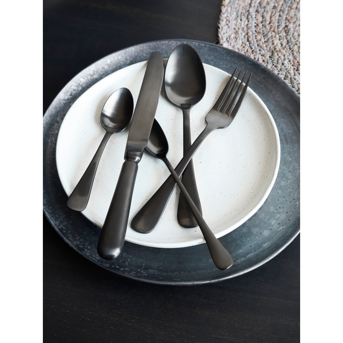 House Doctor - Long Spoon, Lery, Gunmetal - L: 19.5 cm, W: 2.5 cm