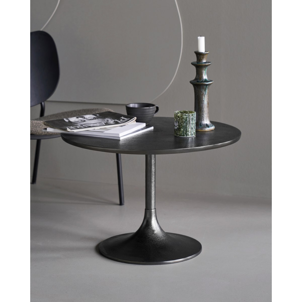 Coffee table, hdpan, black