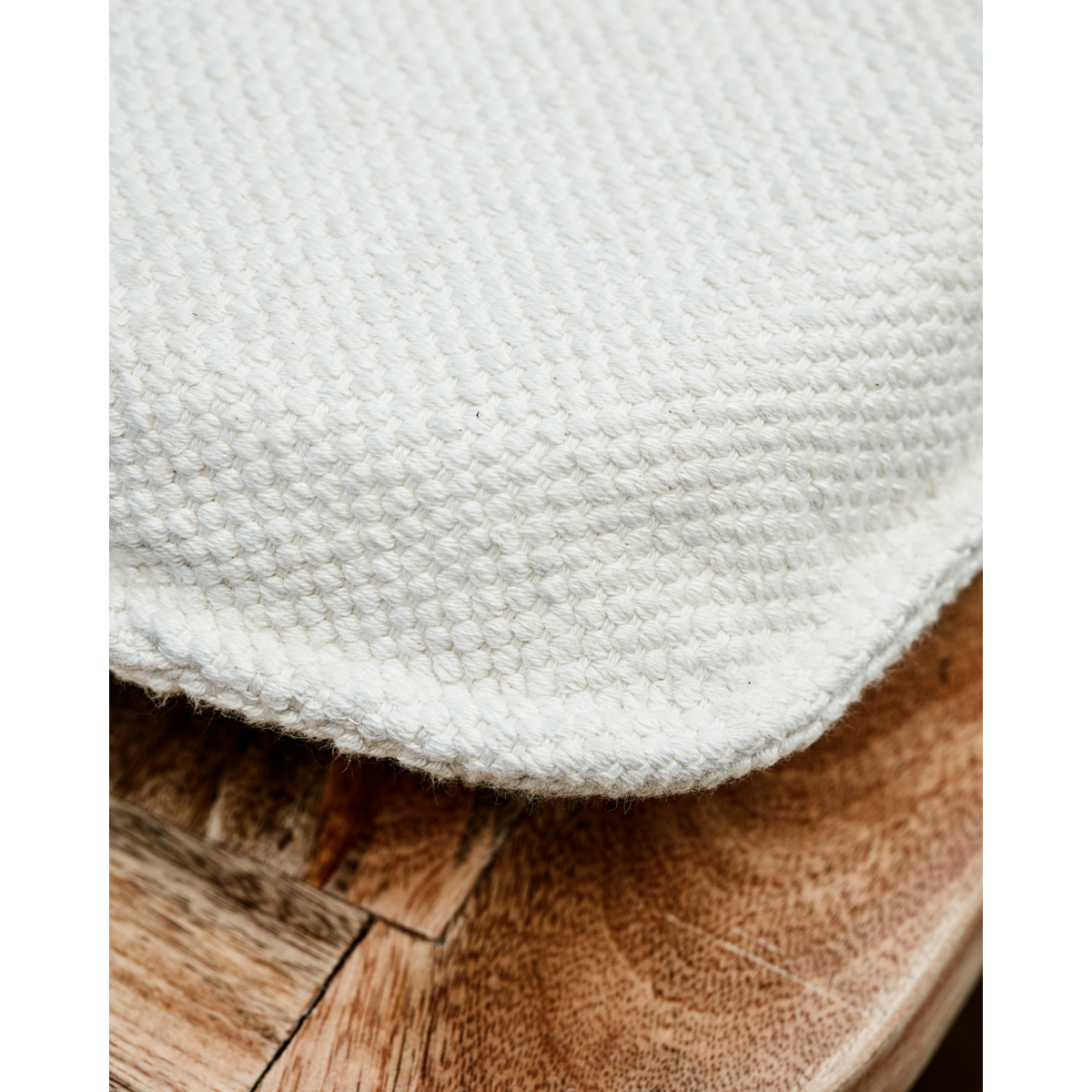 Sitting cushion with filling, hdpuna, raw white