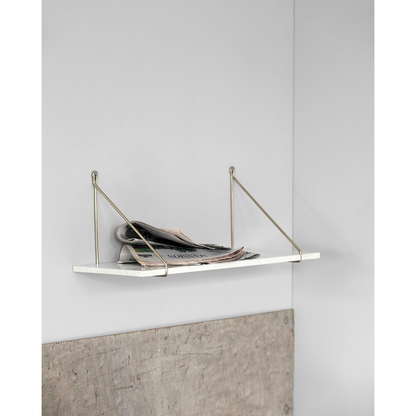 House Doctor - Shelf, Marble, White Marble - L: 70 cm, W: 24 cm