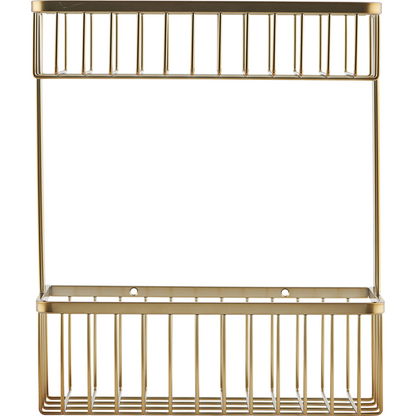 Basket, HDBath, Double, Brushed Brass