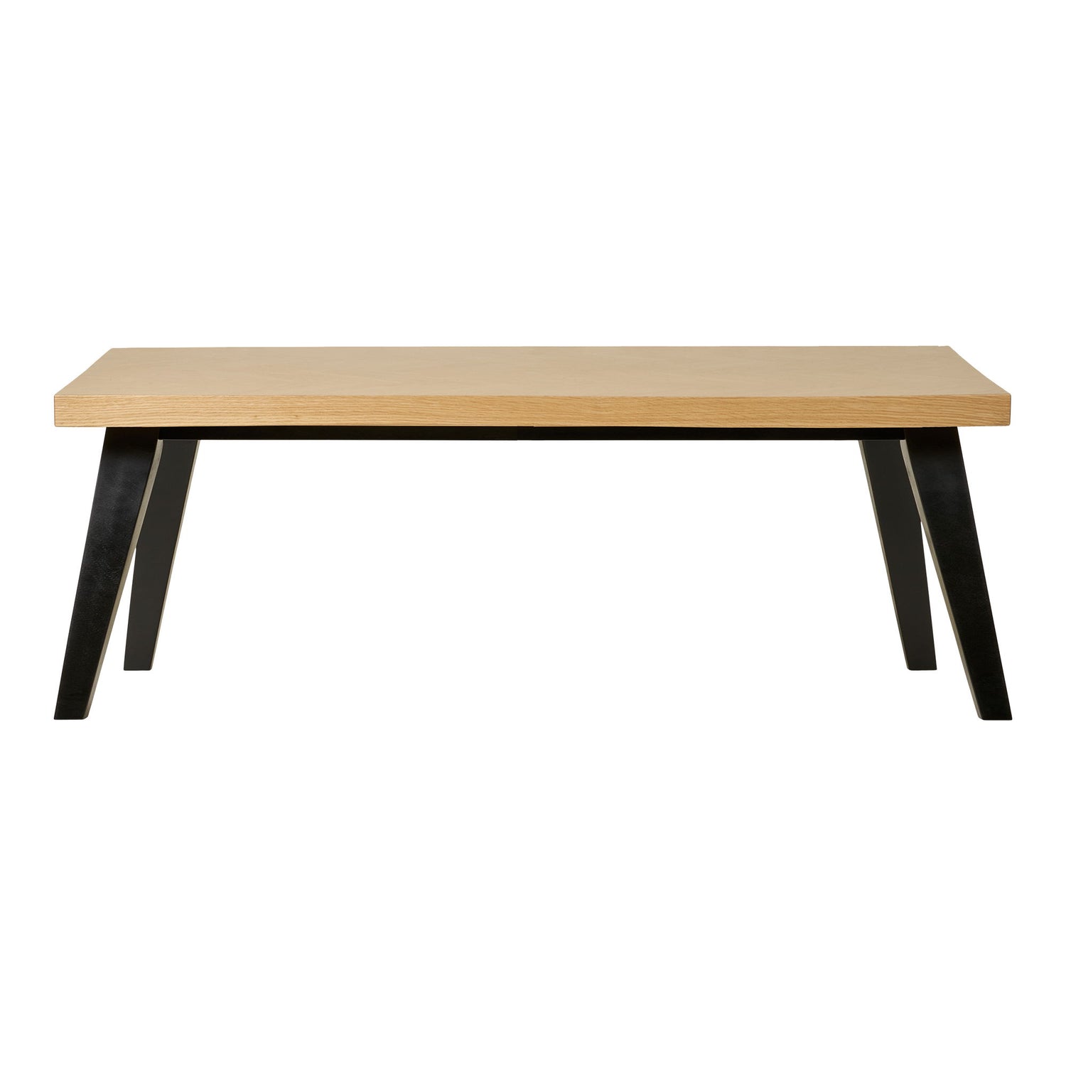 Amora coffee table - coffee table, oak veneer with herringbone pattern 60x120x42 cm