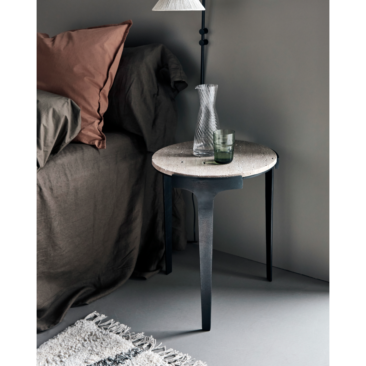 Side table, hdfula, gray