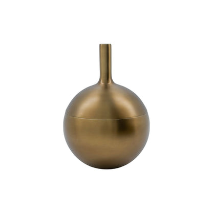 Ice bucket, hdbaar, antique brass finish