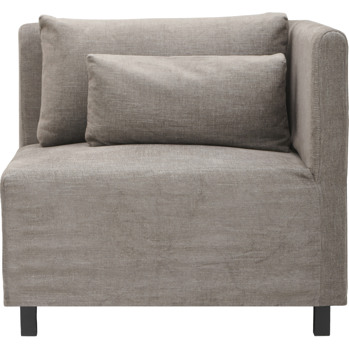 Sofa, corner section, hdhazel night, gray; brown