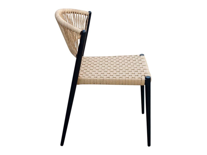 Astrid braid chair, black