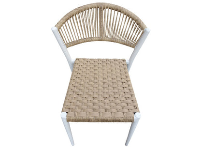 Astrid braid chair, white