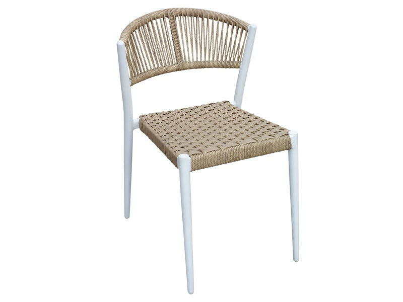 Astrid braid chair, white