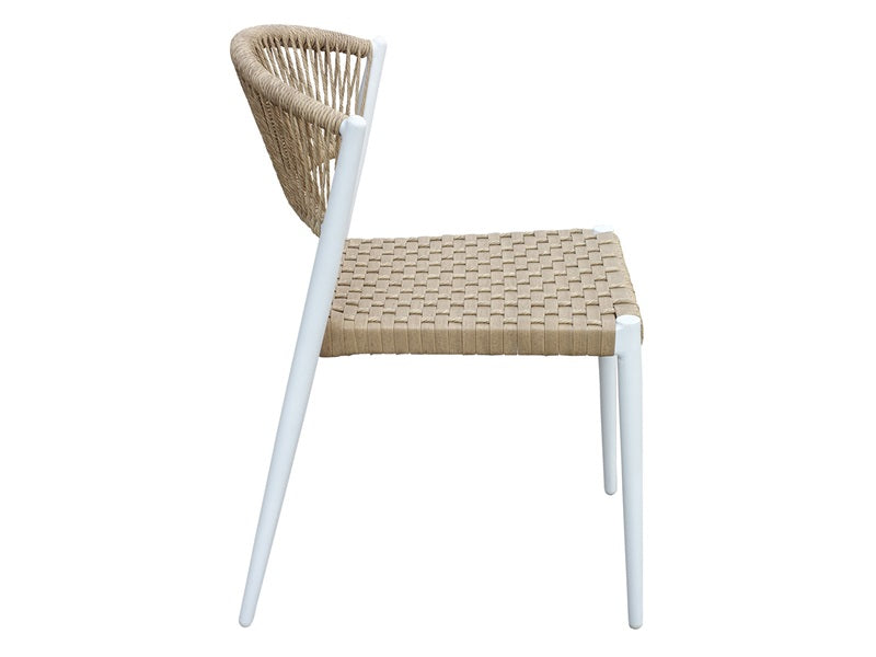 Astrid braid chair, white