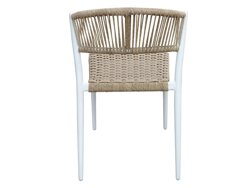 Astrid braid chair, white