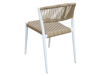 Astrid braid chair, white