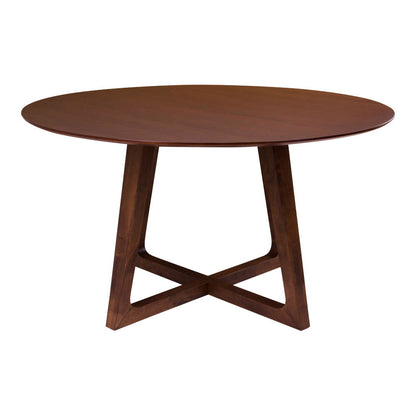 Hellerup Dining Table - Dining table, walnut veneer Ø137x76 cm