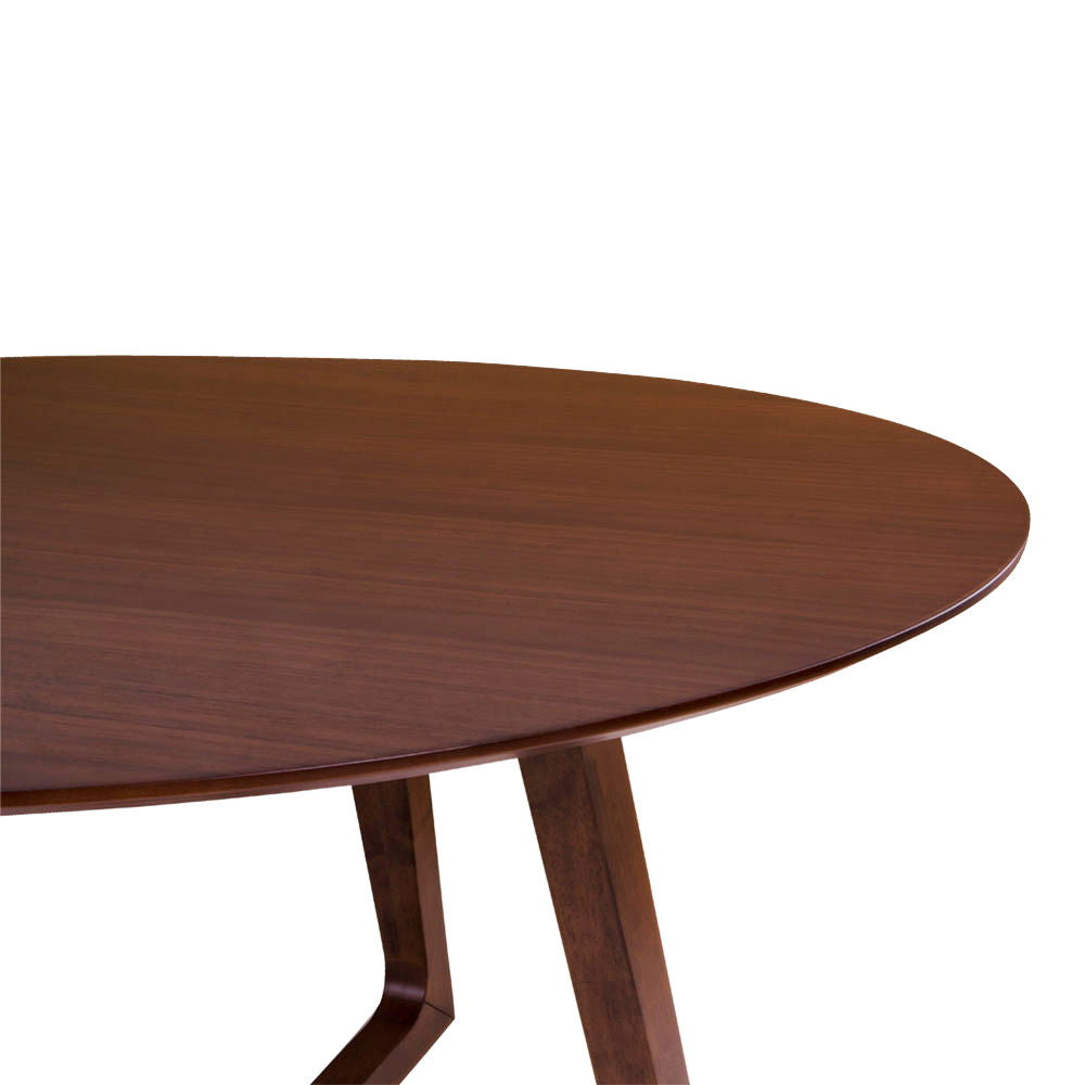 Hellerup Dining Table - Dining table, walnut veneer Ø137x76 cm