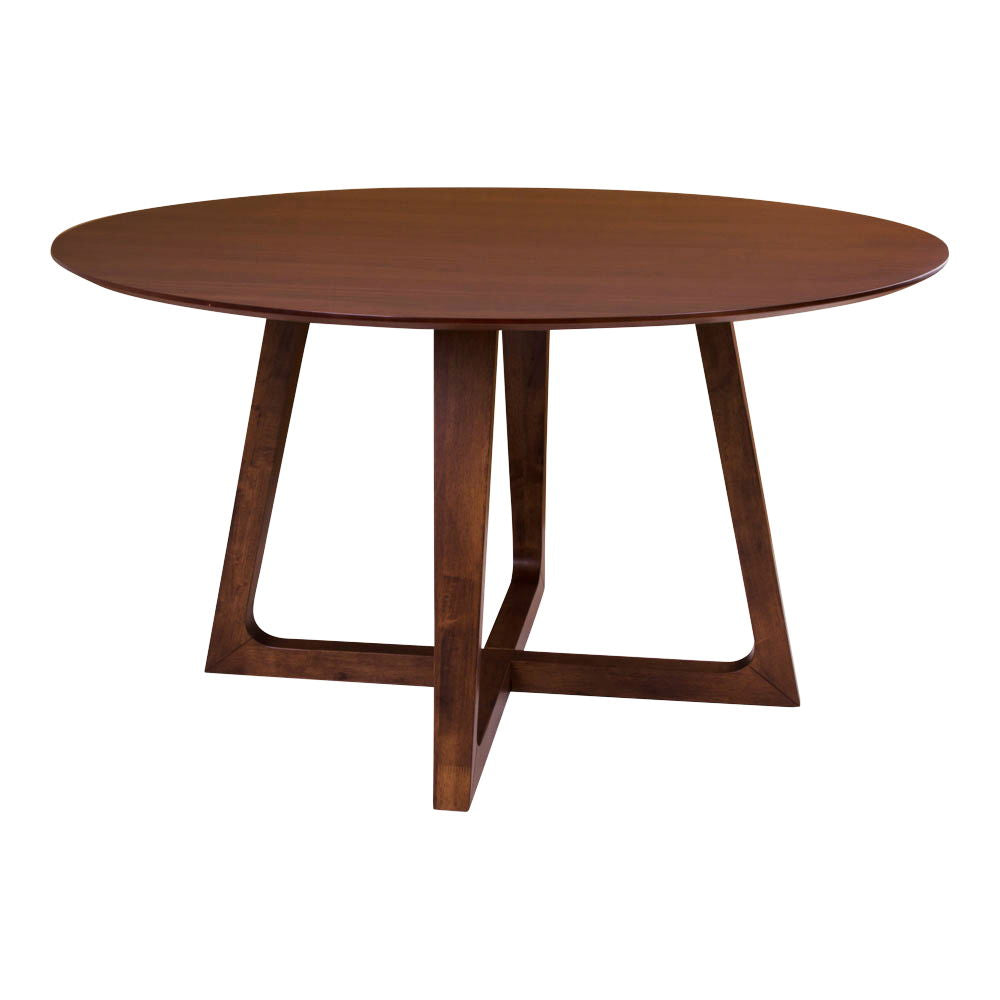 Hellerup Dining Table - Dining table, walnut veneer Ø137x76 cm