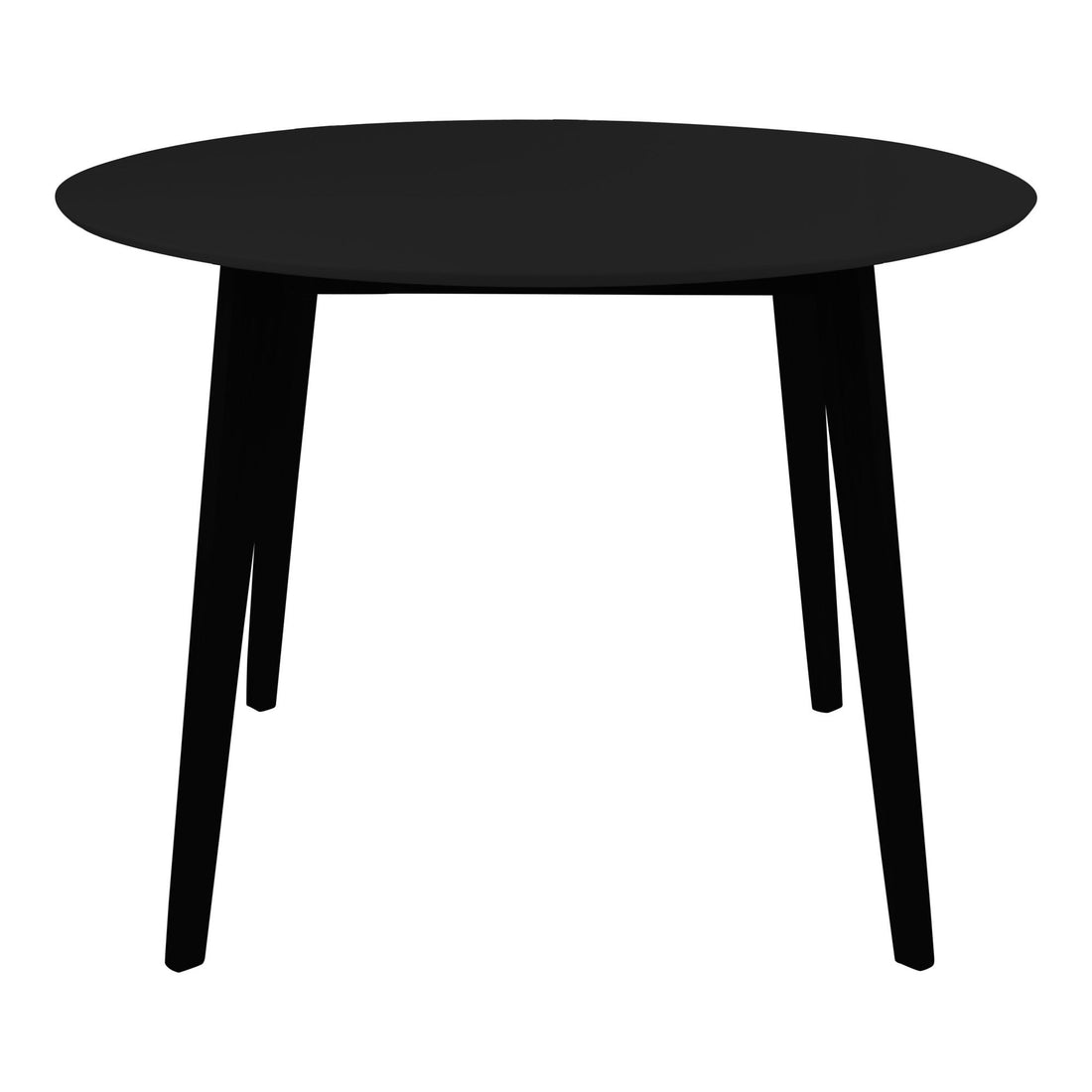 Vojens Dining Table - Dining Table, Black Ø105x75 cm