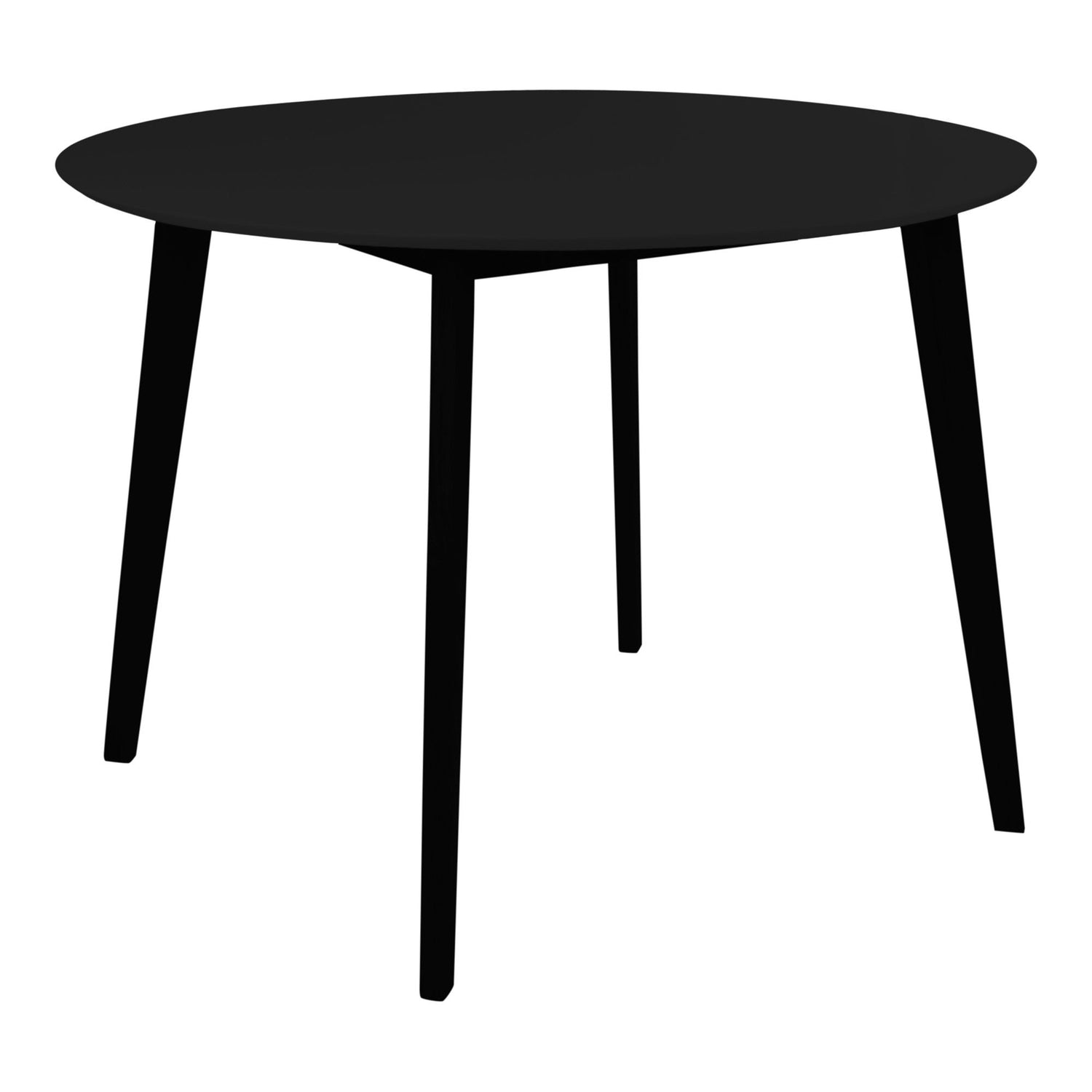 Vojens Dining Table - Dining Table, Black Ø105x75 cm