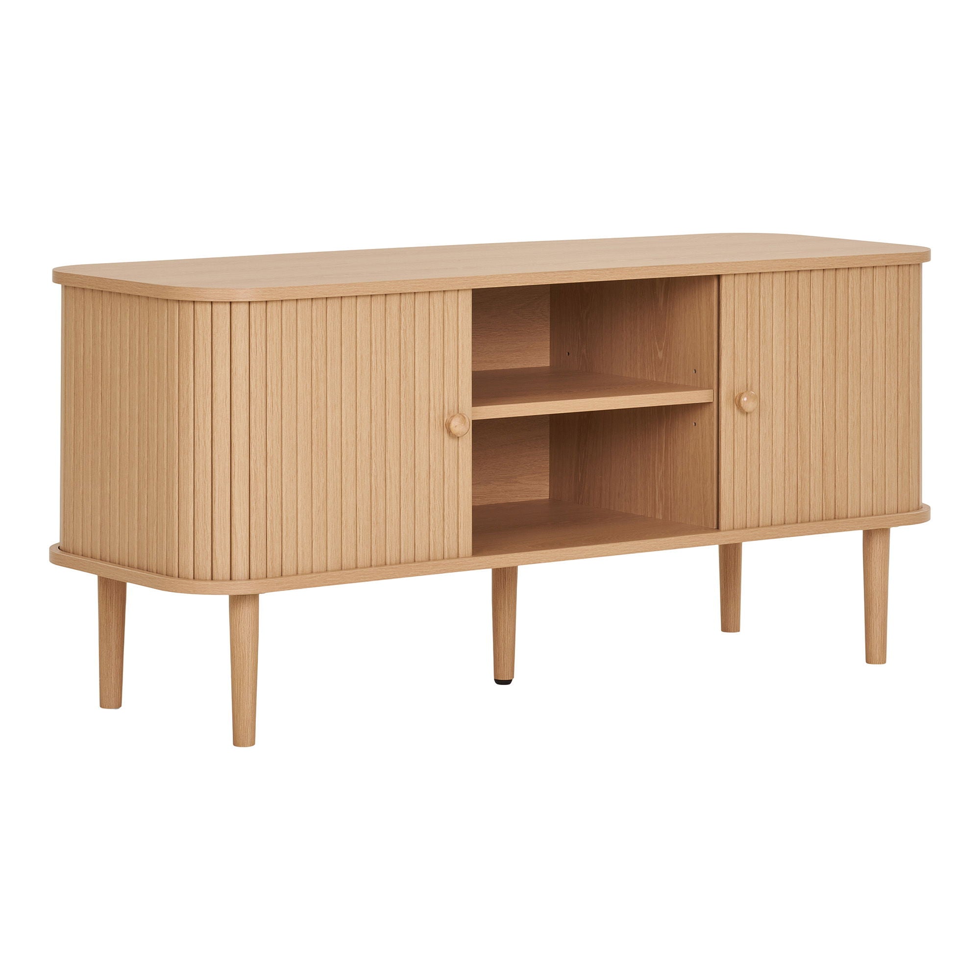 TV bench, 2 doors, nature&lt;br&gt;113x40x52 cm