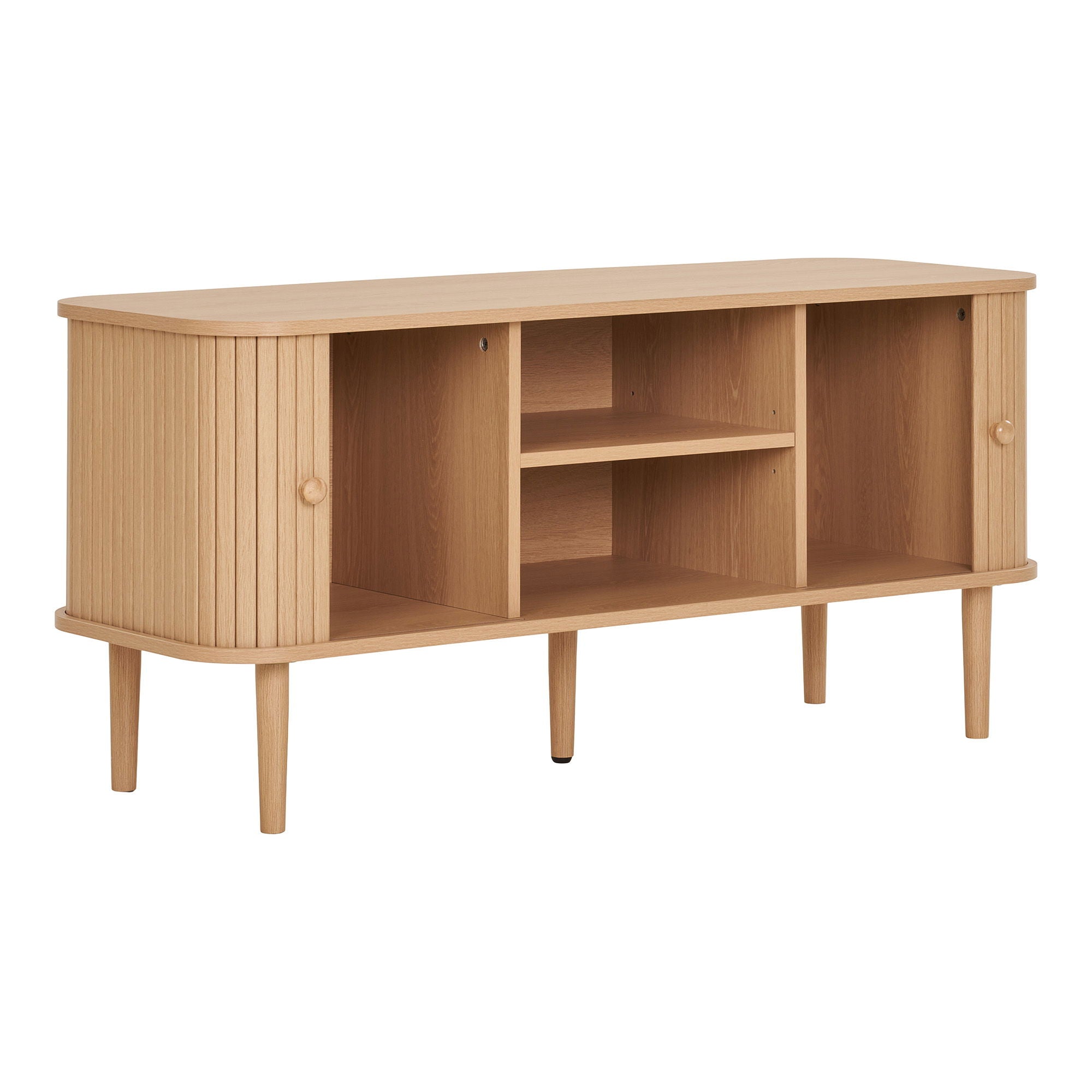 TV bench, 2 doors, nature&lt;br&gt;113x40x52 cm