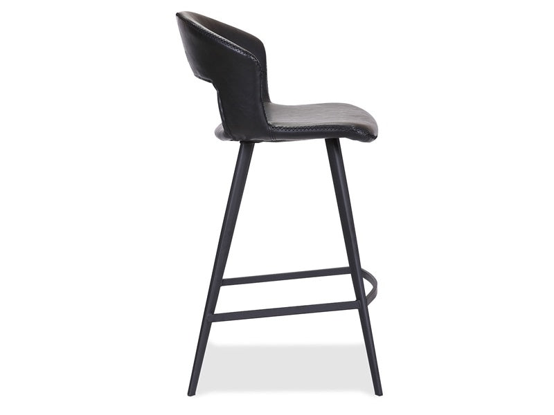 Tora high bar stool, black