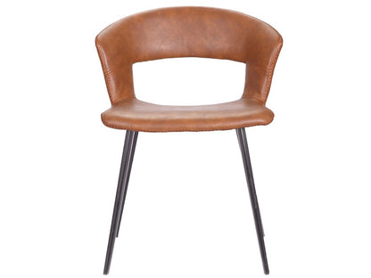 Tora dining chair, cognac