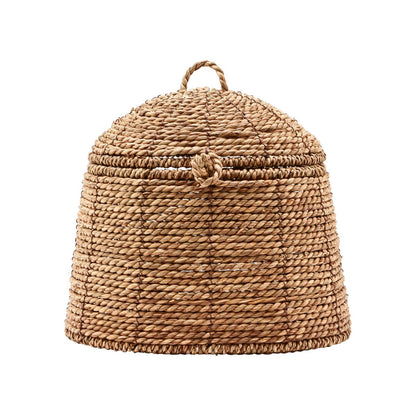 Basket with lid, hdrama, natural