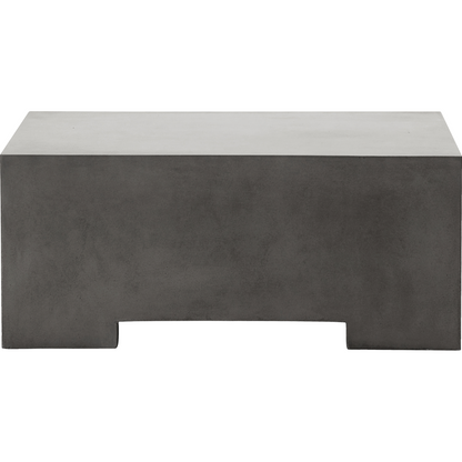 House Doctor - Table, Crete, Gray - L: 82 cm, W: 82 cm, H: 35 cm