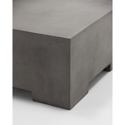 House Doctor - Table, Crete, Gray - L: 82 cm, W: 82 cm, H: 35 cm