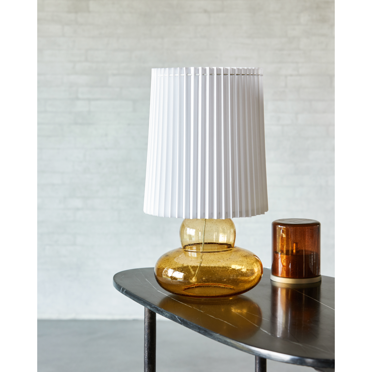 Table lamp incl. lampshade, HDRIBE, Amber