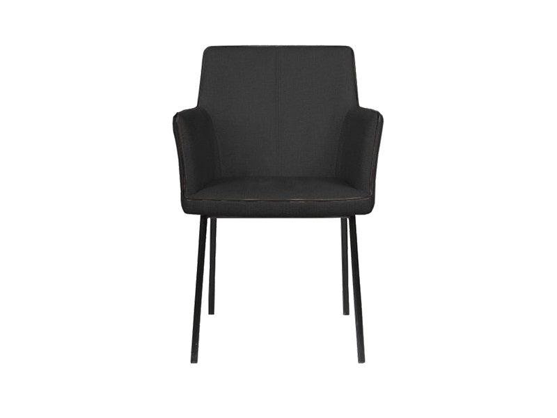 Gefion dining table chair, dark gray