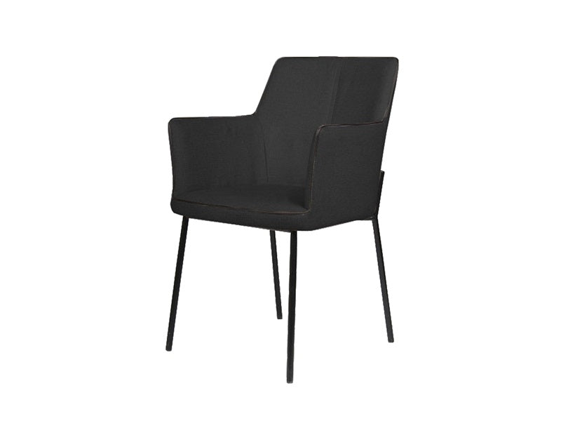 Gefion dining table chair, dark gray