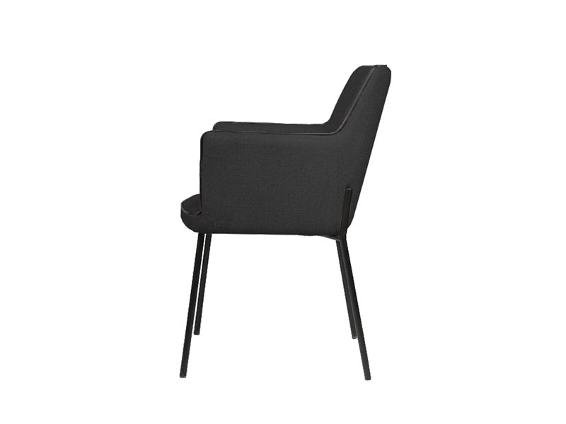 Gefion dining table chair, dark gray