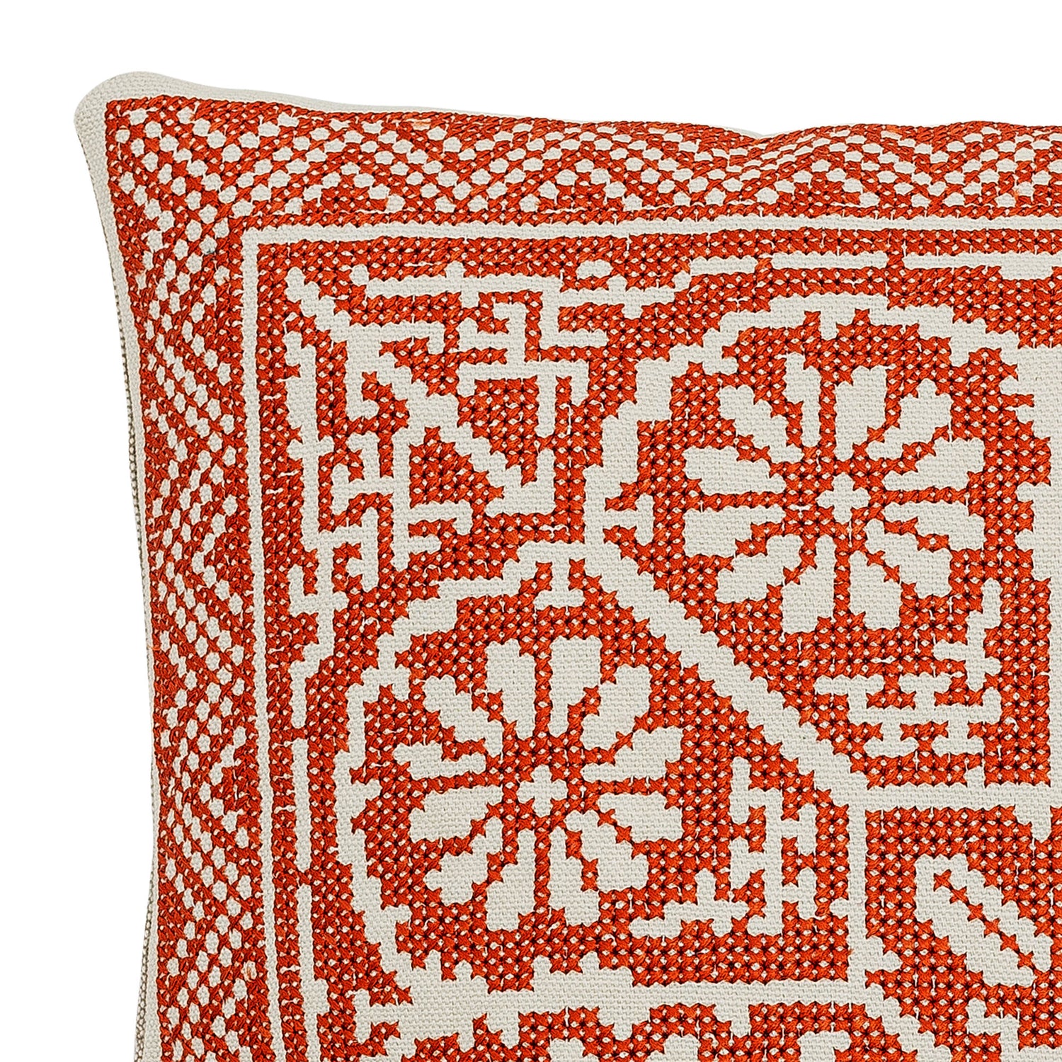 Bloomingville Madita Cushion, Red, Cotton