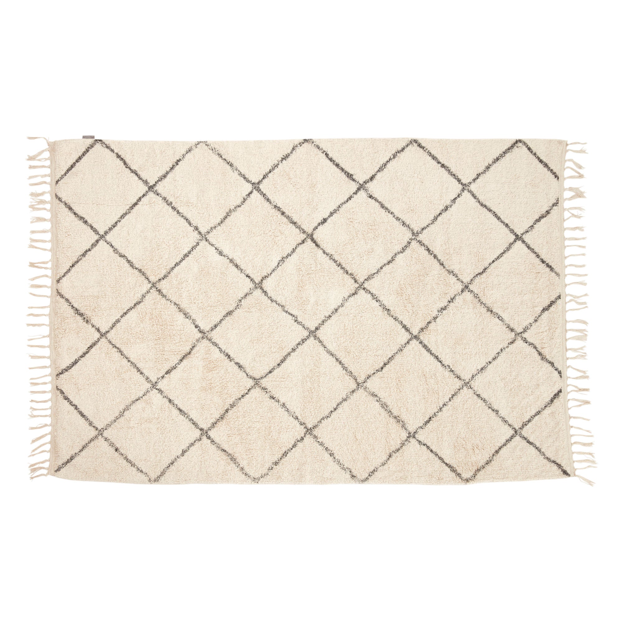 Hübsch Rhomb blanket Large Off White