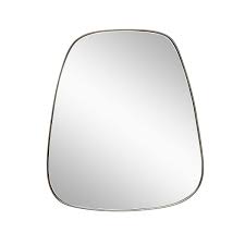 Hübsch - wall mirror with/iron frame, Trapez - 42x2xH48cm