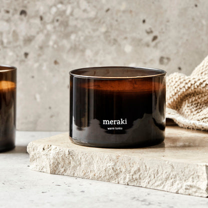 Scented candles, warm tonka