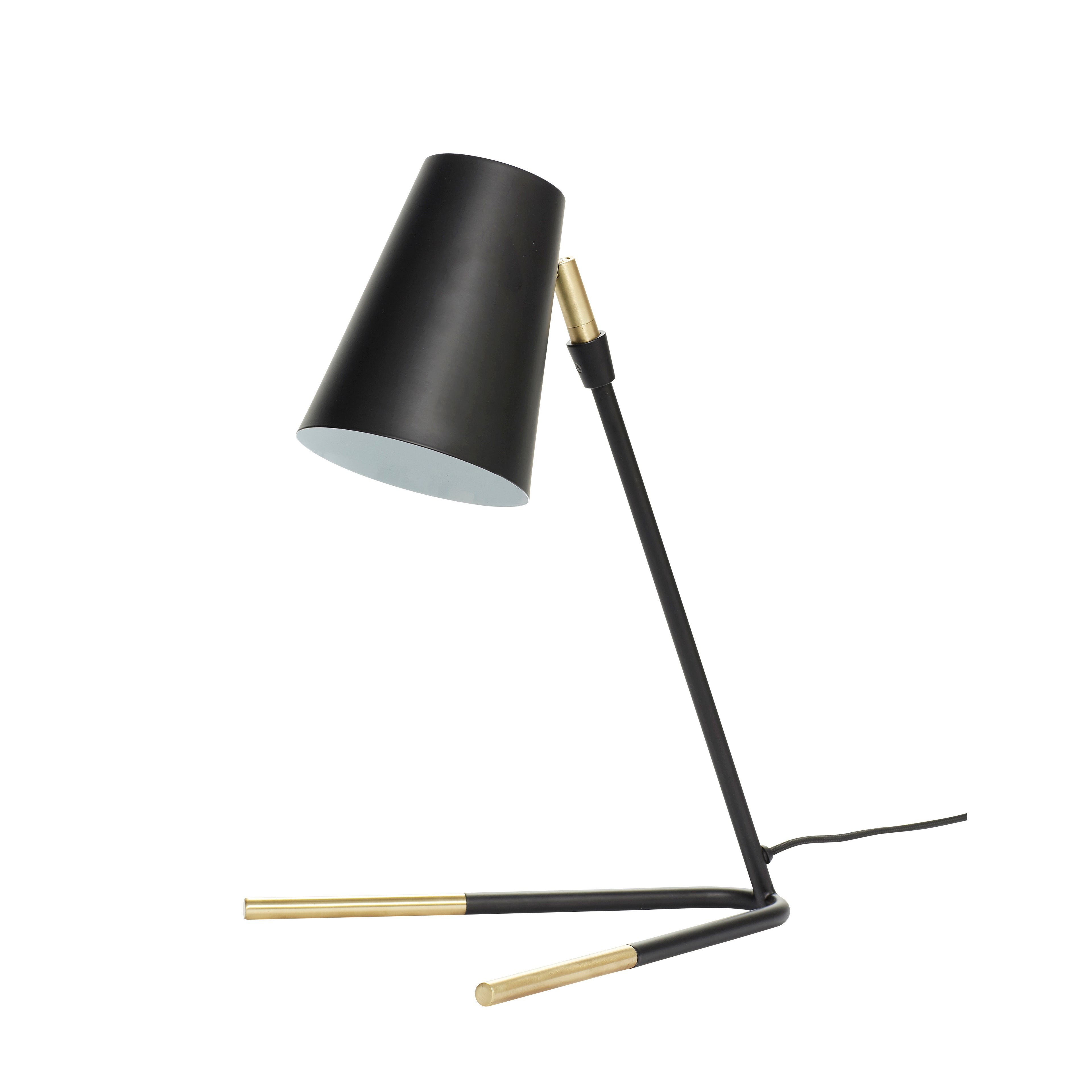 Hübsch Slant table lamp black