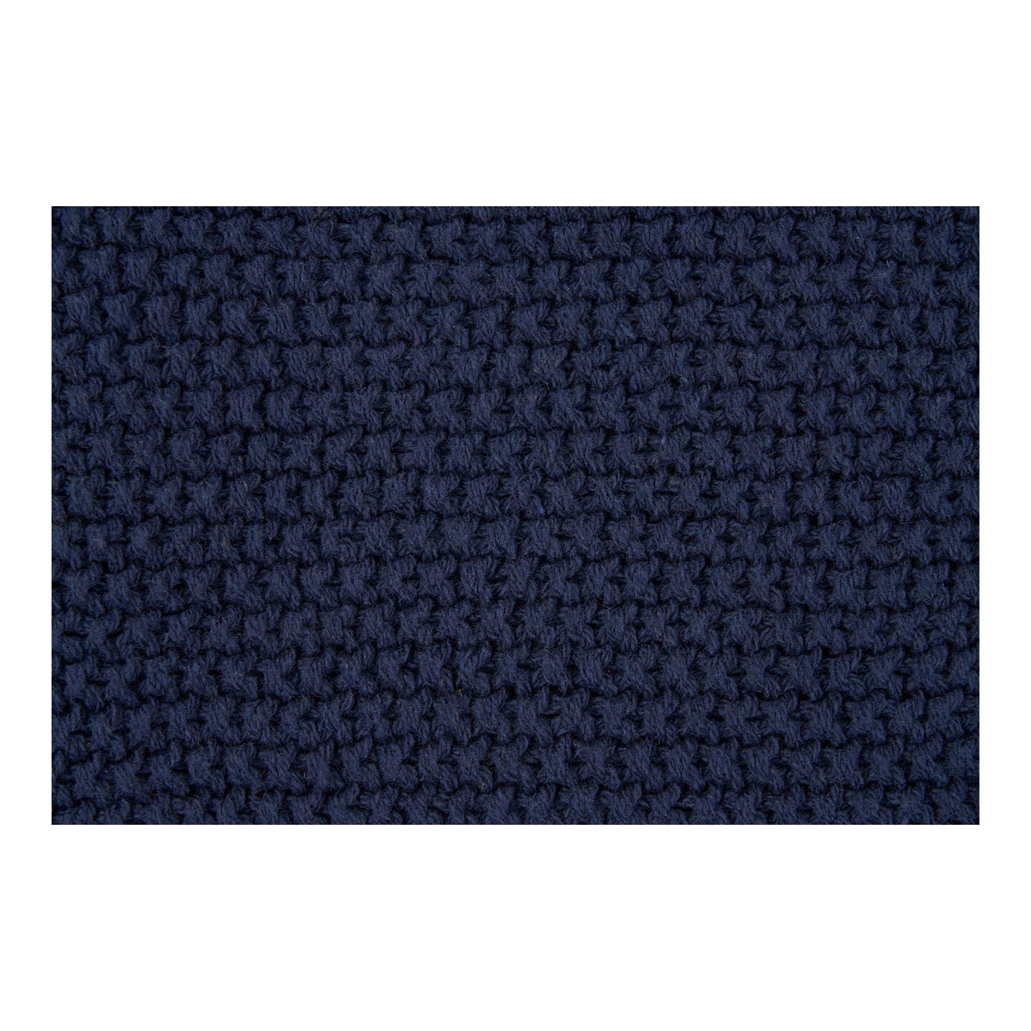 Santos Plaid - Plaid, Recycled Cotton, Dark Blue 130x170 cm