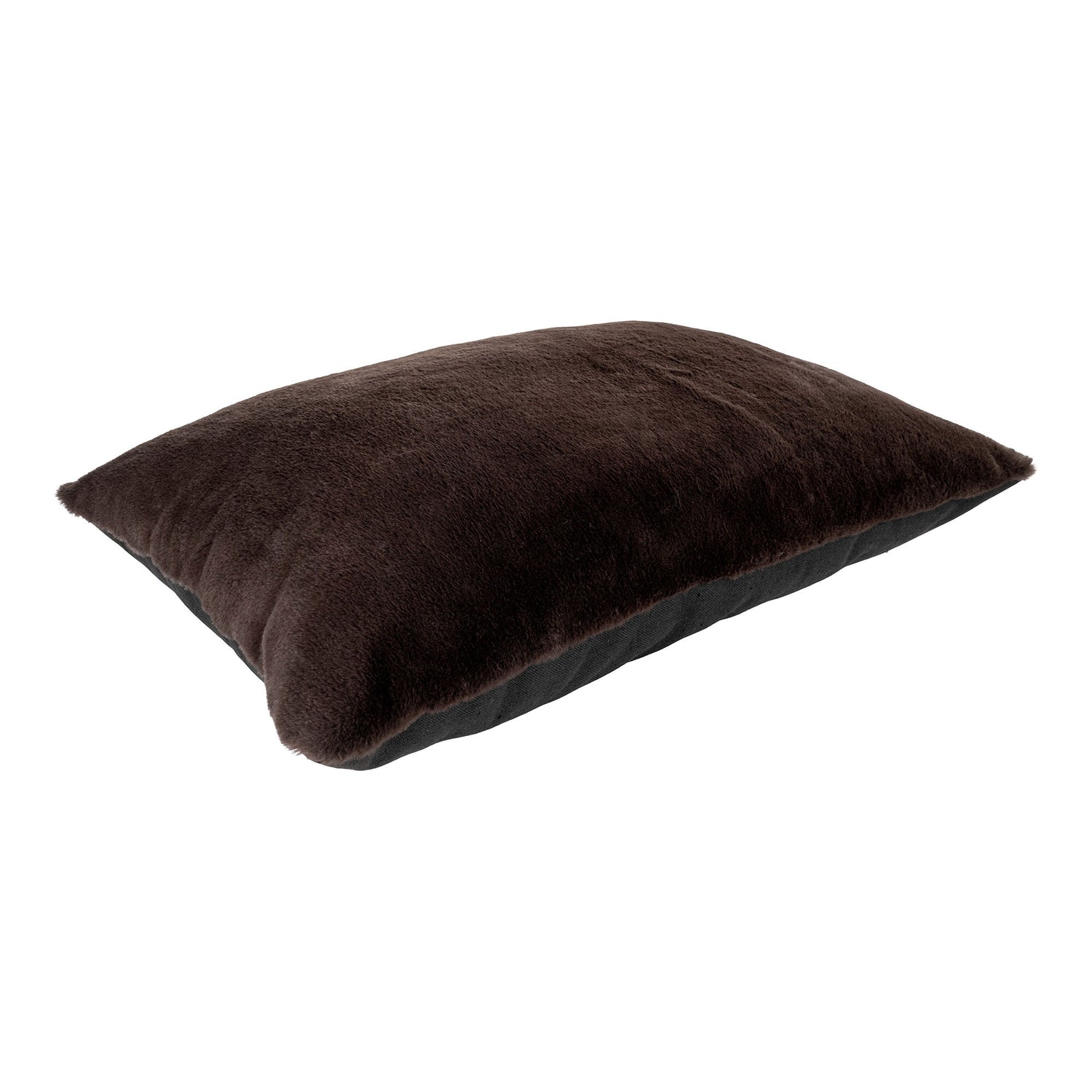 Evora pillow - pillow, dark gray artificial fur, 45x60 cm