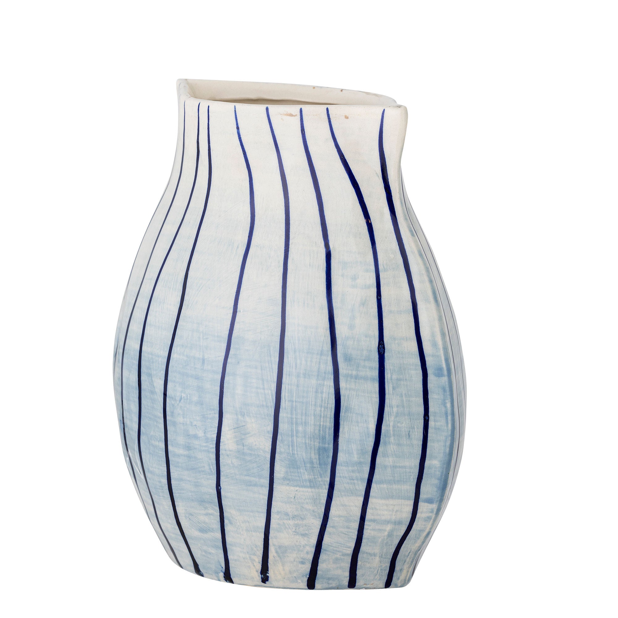 Bloomingville Esra Vase, Blue, Stoneware